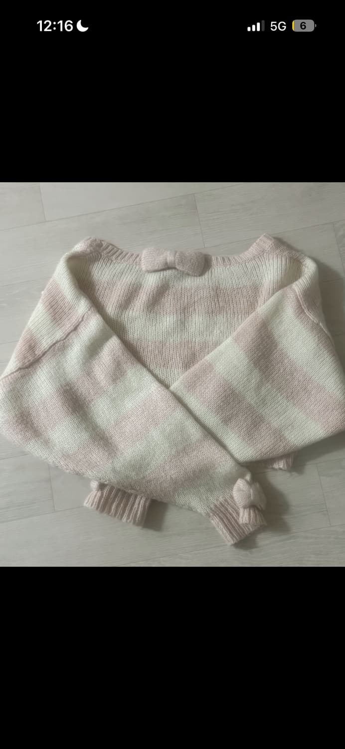 Lizlisa 리즈리사 니트 ) 히메갸루 니트 라떼갸루 갸루 큐롯 빈티지 상품이미지3