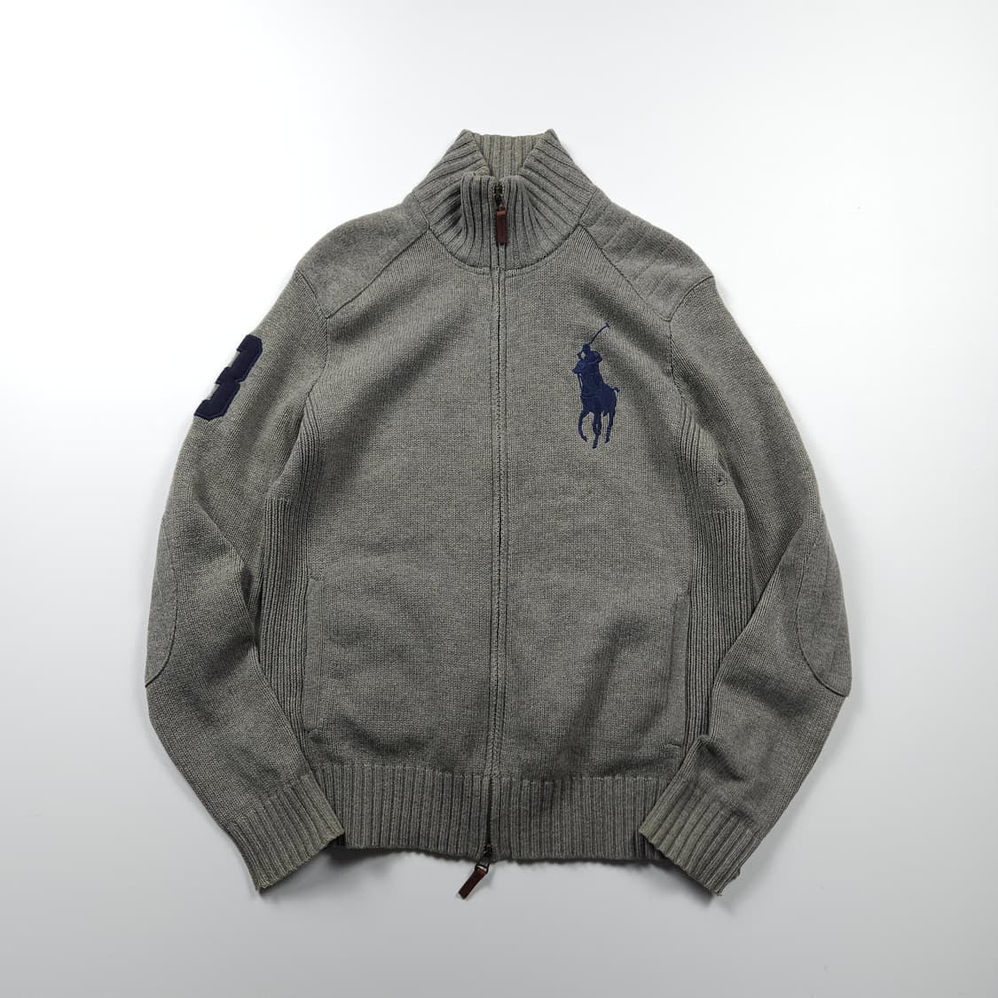 폴로 랄프로렌 빅포니 투웨이 니트 집업 (S) 상품이미지1