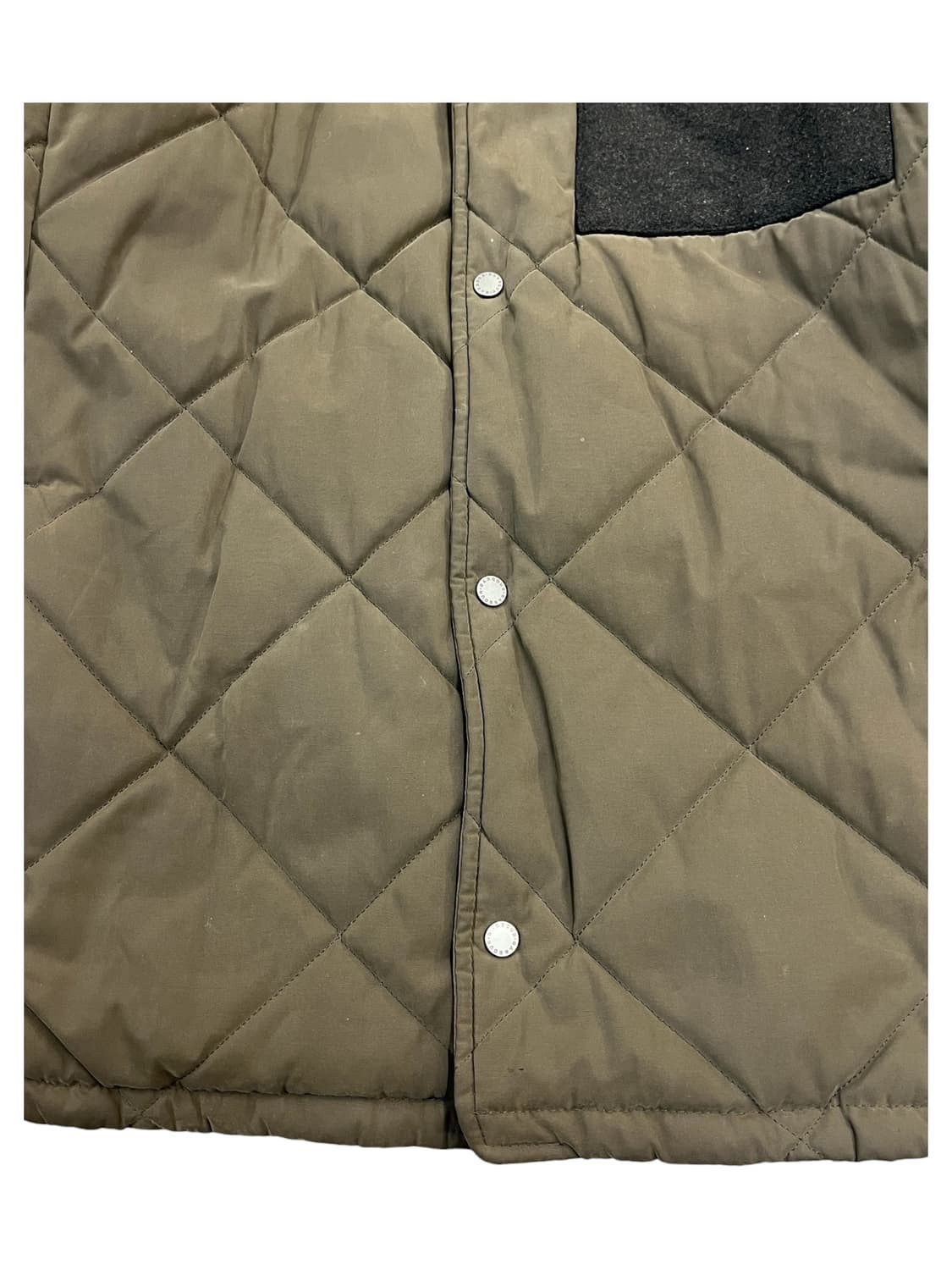 바버 카라 퀄팅 자켓 카키 L #csz2148 상품이미지6