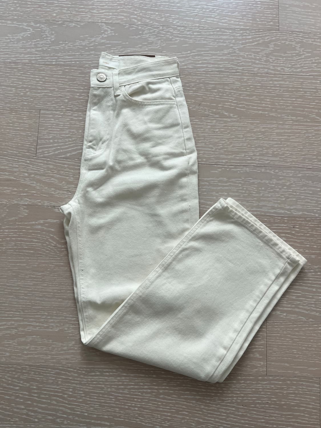 로에일 코튼 와이드 데님팬츠 상품이미지2