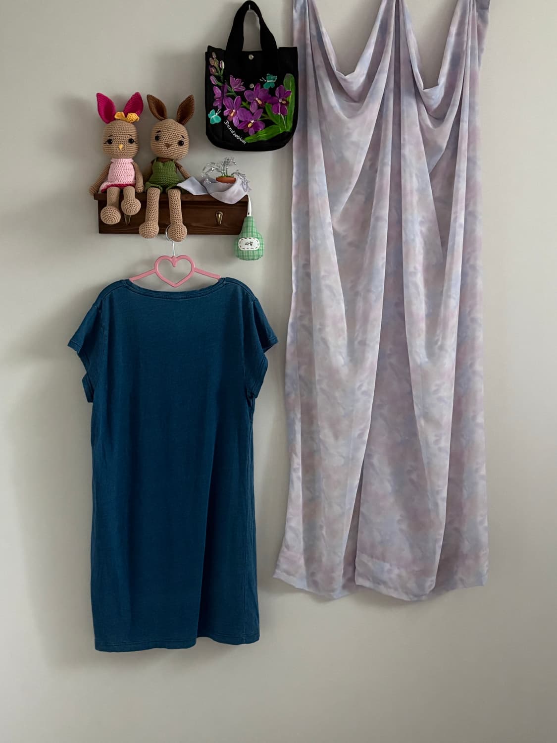 데님 면 원피스 상품이미지3