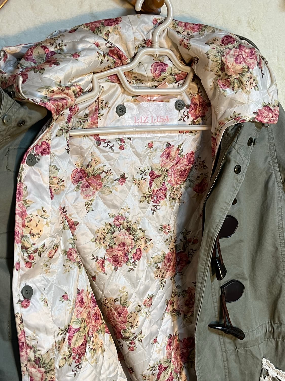 빈티지 리즈리사 레이스 야상 떡볶이 코트 상품이미지4