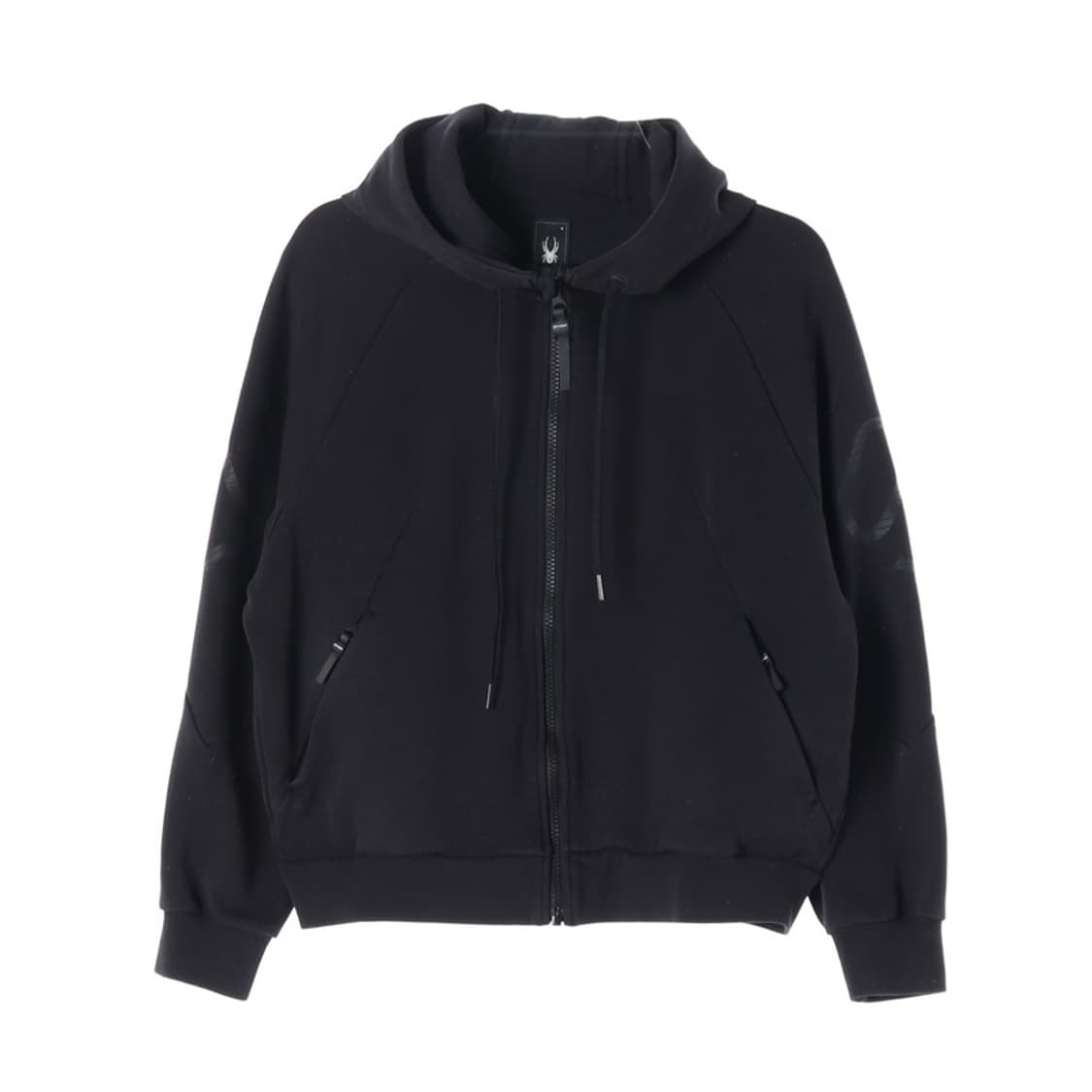 스파이더 블랙 빅로고 테크 후드 집업 S 상품이미지1