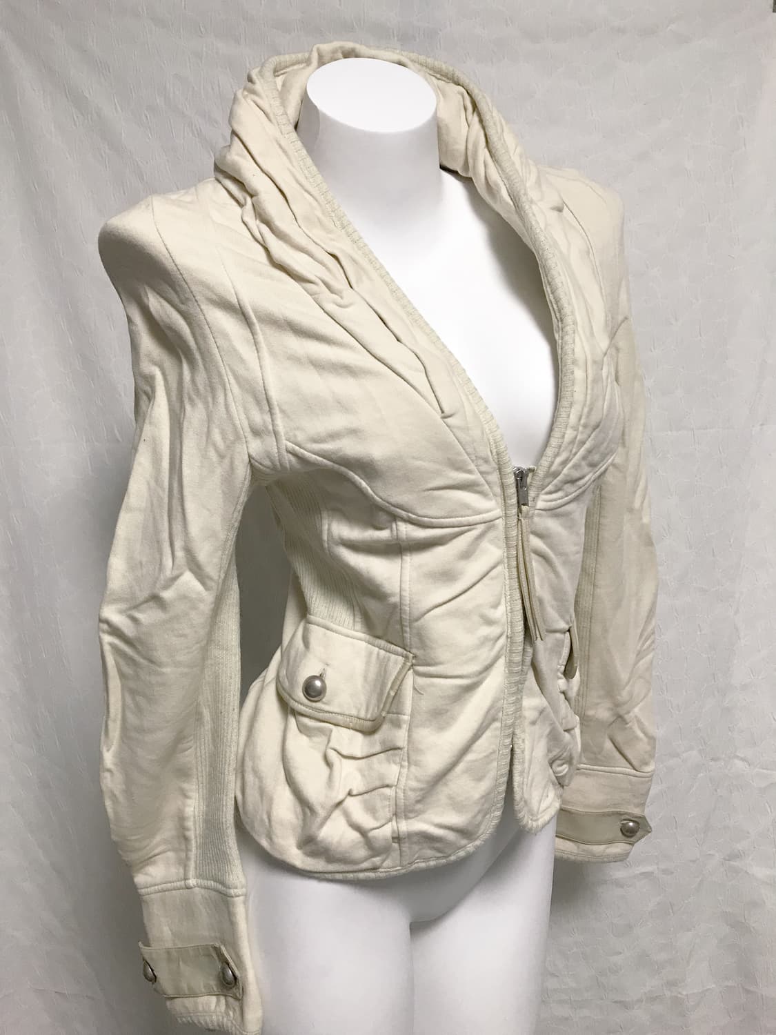 빈티지 00s y2k 빅 카라슬릿 디테일 투웨이 자켓 상품이미지1