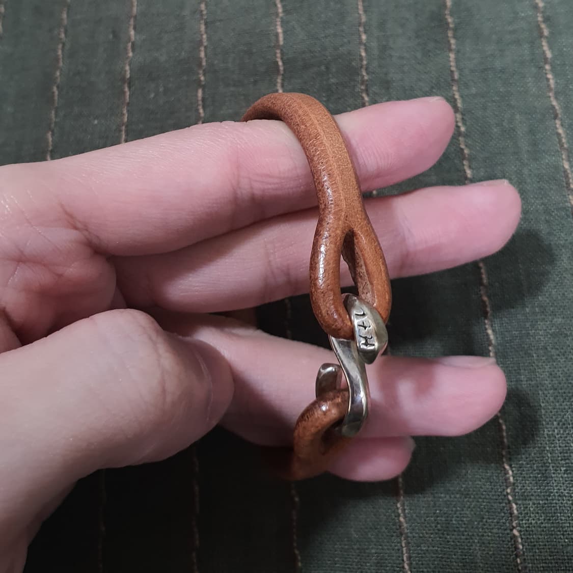 더 플랫헤드 팔찌 925실버 fn-ak4-6 탄색 상품이미지3