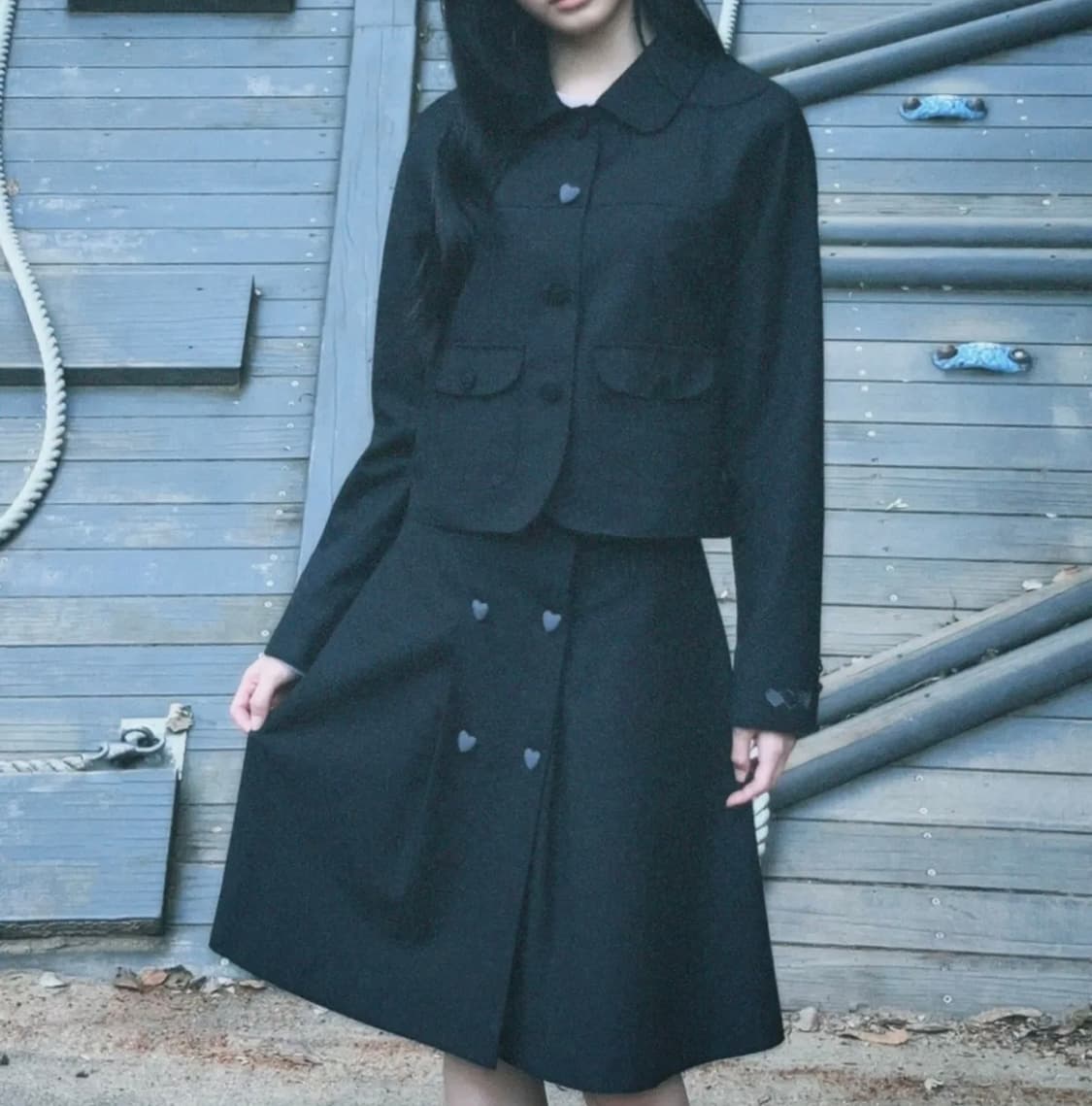 로긴앤로지 하트버튼 블레이저 상품이미지2