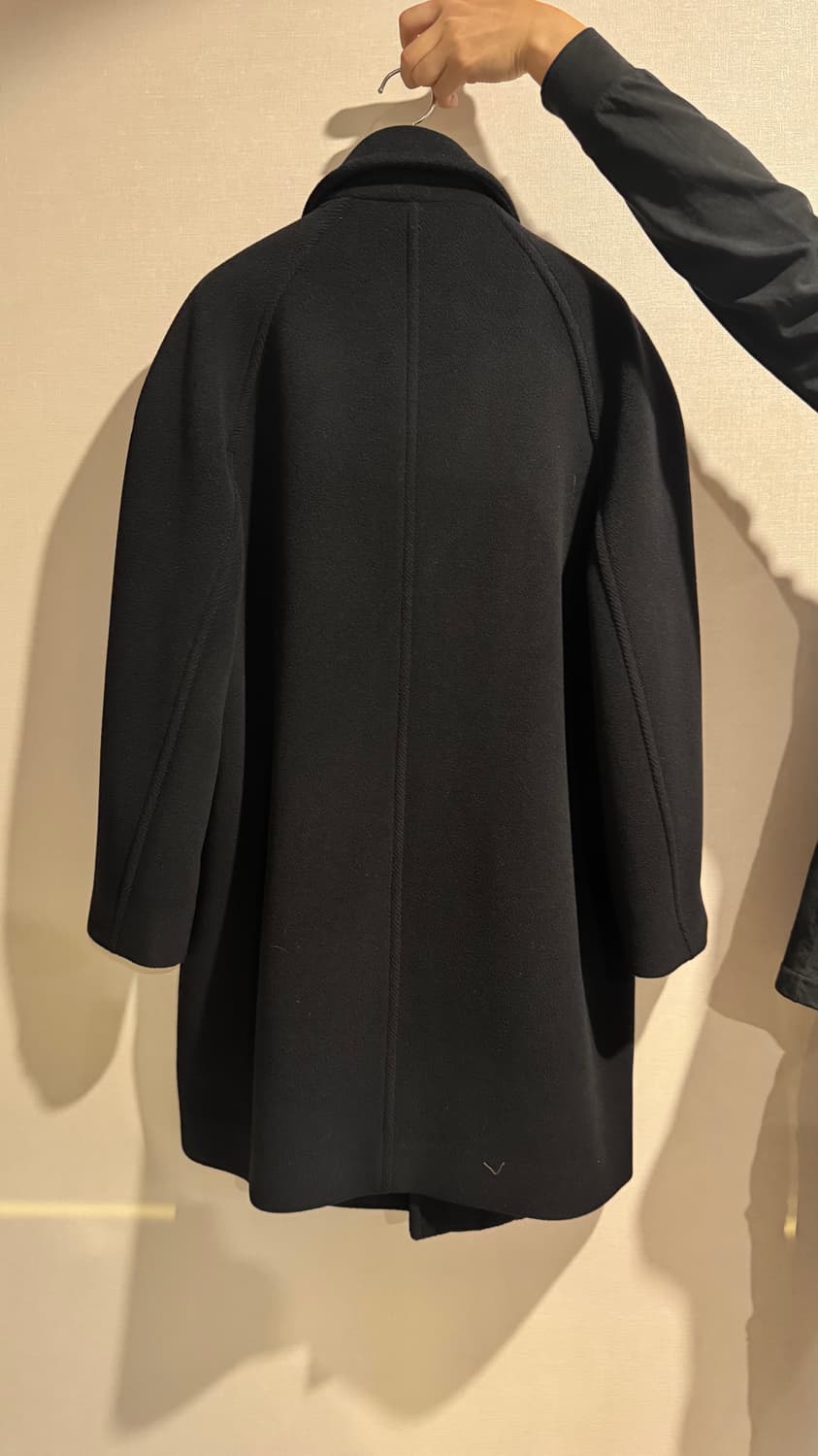  포터리 우먼 오버사이즈 하프 코트_블랙  상품이미지8