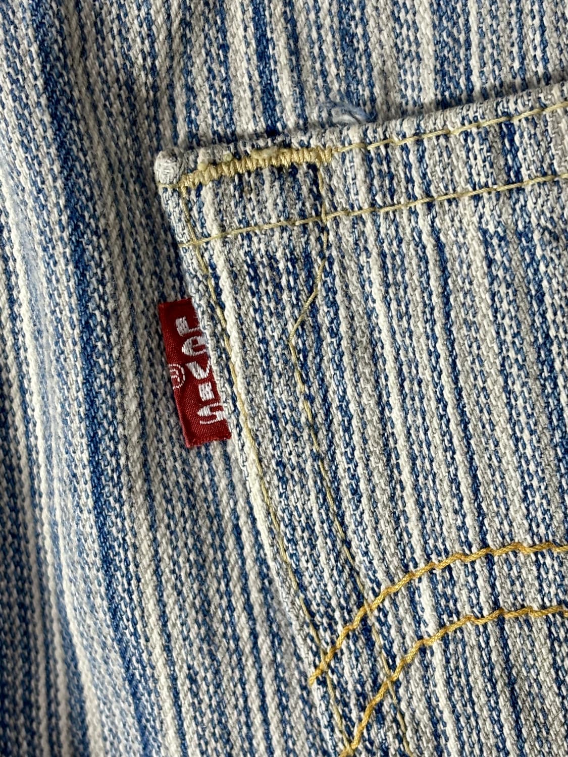 90s Levi's 리바이스 히코리 스트라이프 데님팬츠 청바지 상품이미지7