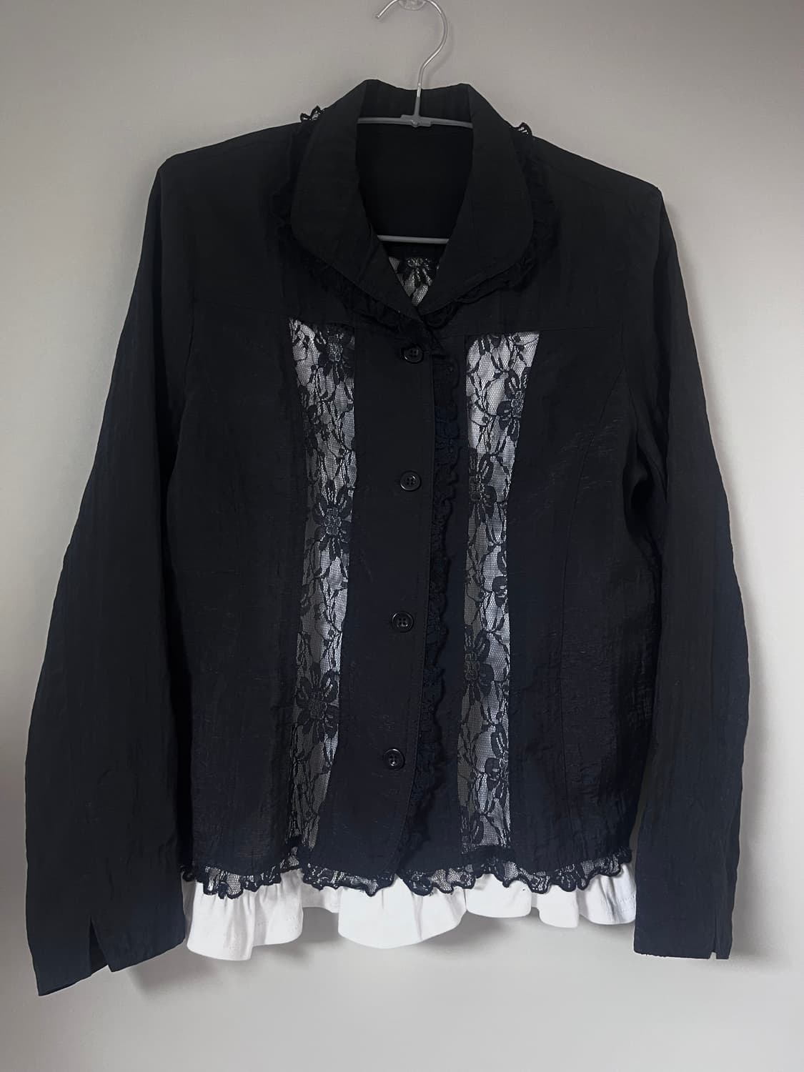 레이스 고스 고딕 로맨틱 갸루 블라우스 셔츠 공겜여주 공겜 상품이미지2