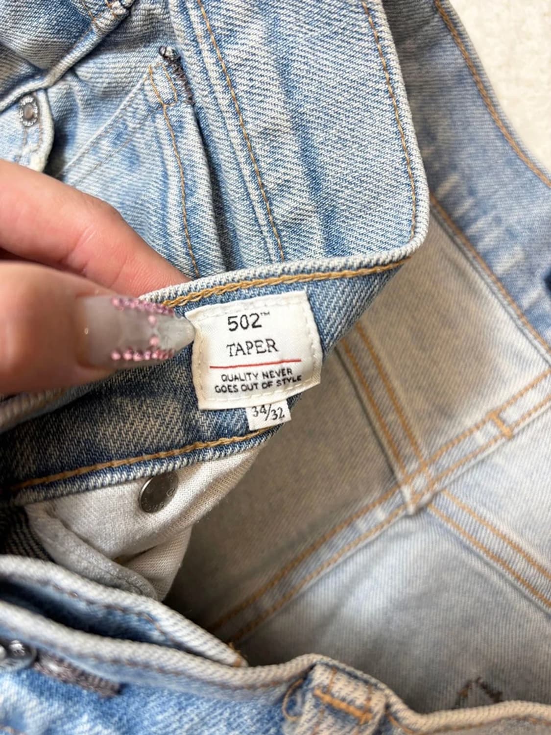 리바이스 502 LMC 재팬 테이퍼드핏 데님 팬츠 pn6154 상품이미지9