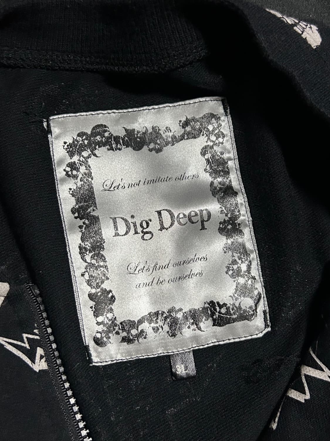 Dig Deep skull punk zip-up 상품이미지4