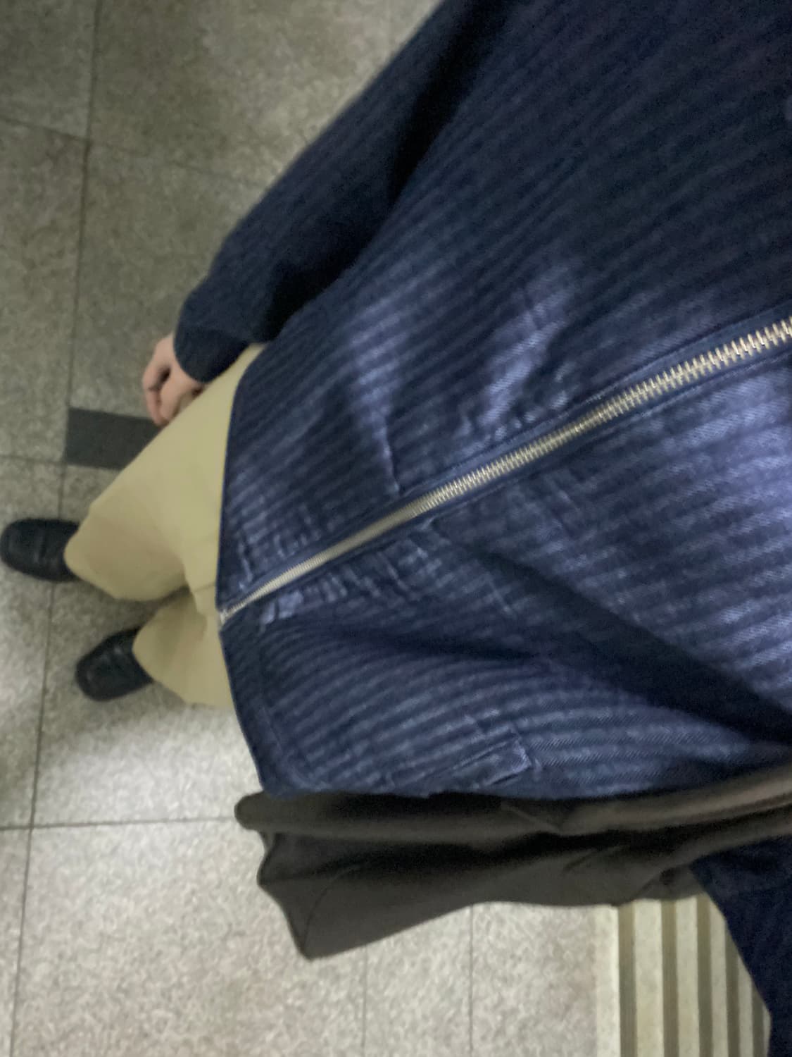 자라 데님 헤링본자켓 M 상품이미지1