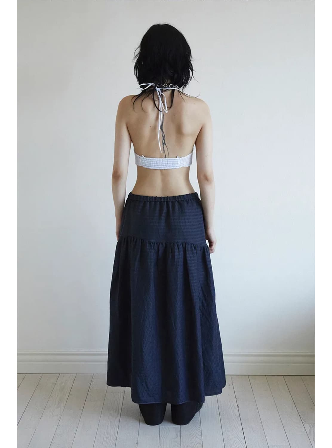 데어드 WAVE YOKE SHIRRING SKIRT 상품이미지5