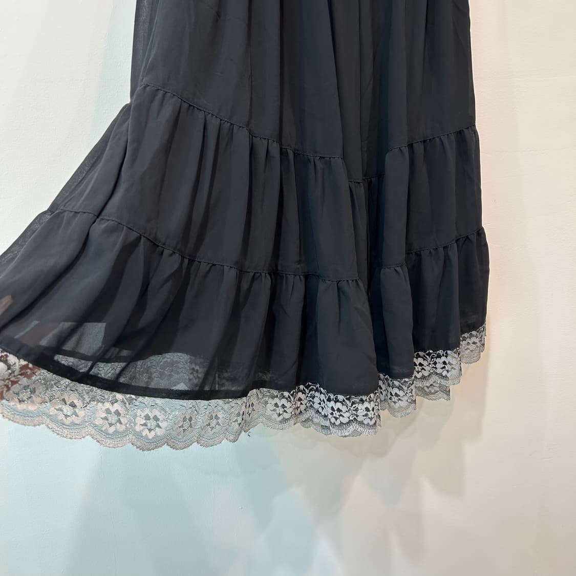 블랙 레이스디테일 캉캉 스커트 상품이미지5