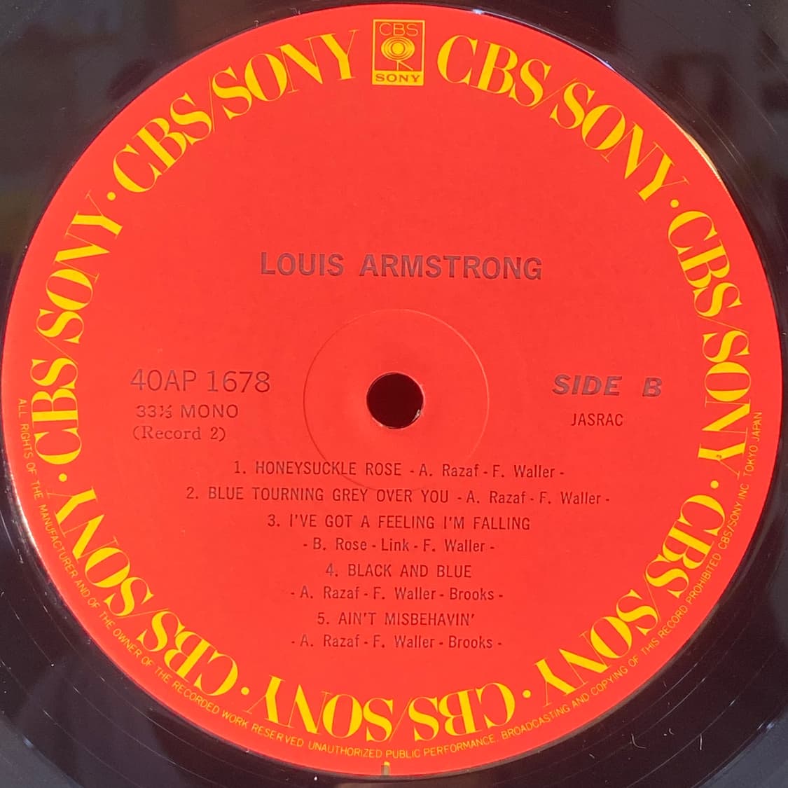 (수입중고LP-재즈) Louis Armstrong -2LP 상품이미지8