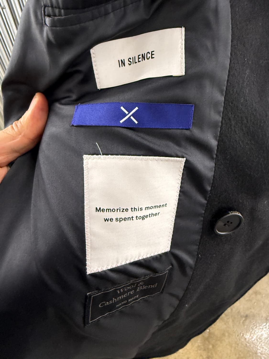 인사일런스 분트 캐시블랙 캐시미어 코트 S 상품이미지4