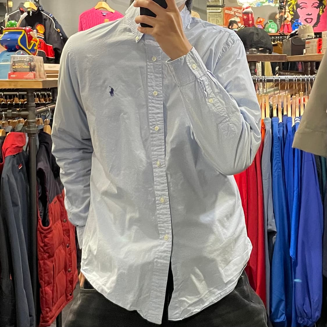 [IM] Polo 폴로랄프로렌  블루 체크 긴팔셔츠 상품이미지3