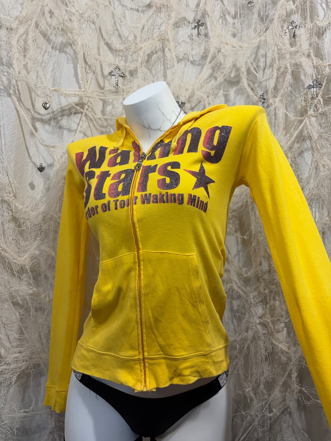 Lolita yello Glitter hoodie zip up 상품이미지6