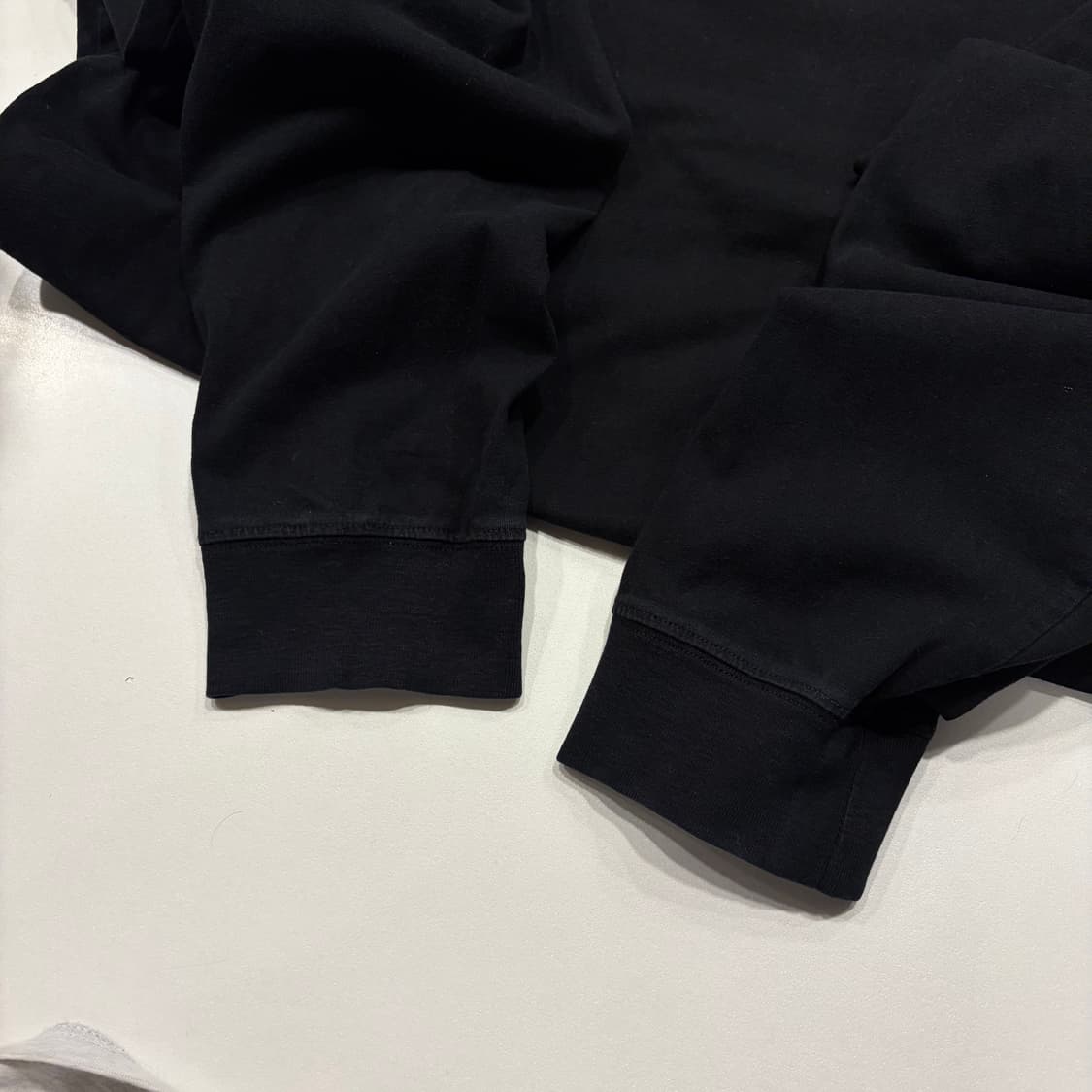 [XXL] 오프화이트 오버 블랙 긴팔 티셔츠 C82 상품이미지6