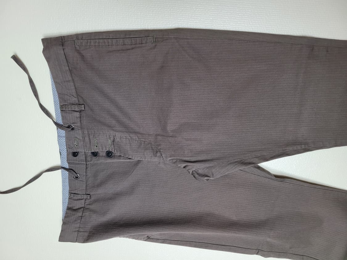 자라맨 ZARAMAN 스트링 면바지 36 카키 상품이미지3