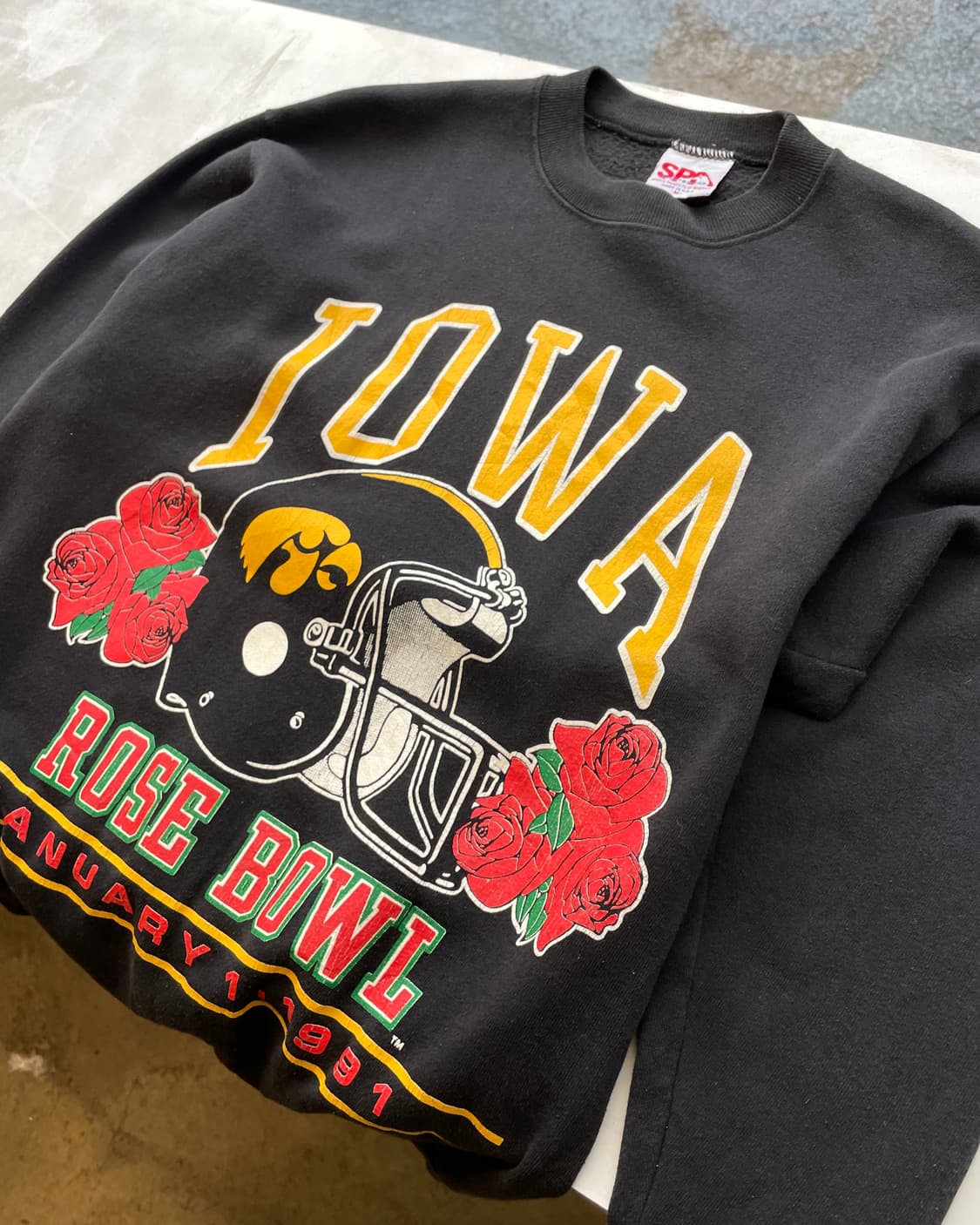 1991 USA “IOWA Rose Bawl” sweatshirt M 상품이미지4