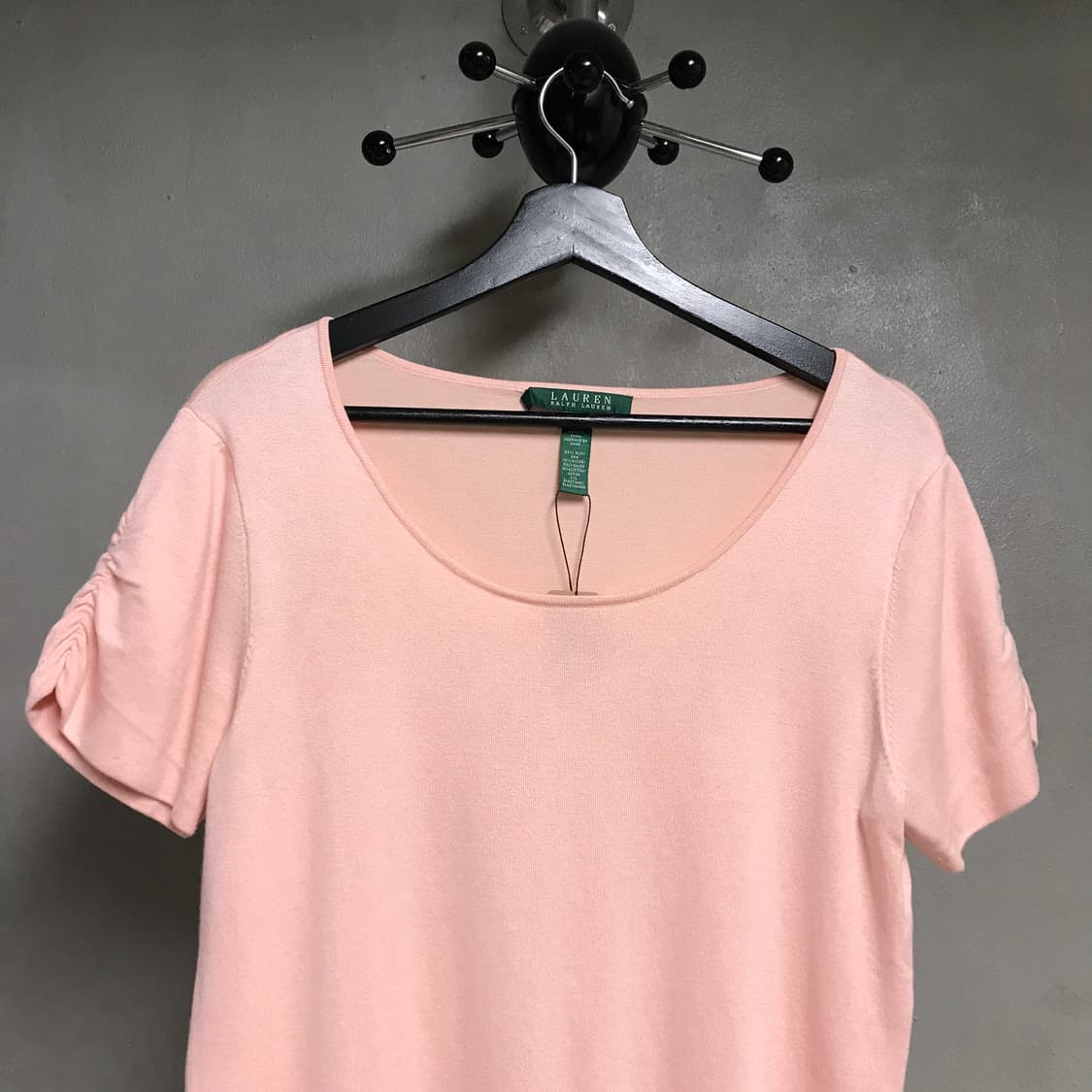 랄프로렌 핑크 반팔 니트 L(W) 상품이미지2
