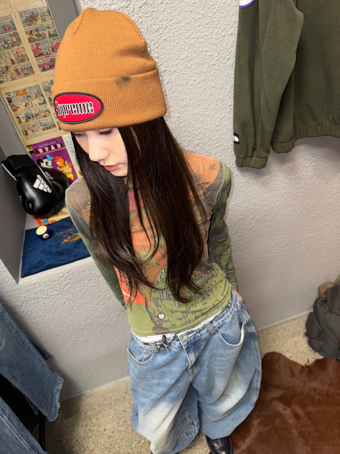 Supreme 슈프림 22ss 오발 패치 비니 상품이미지1