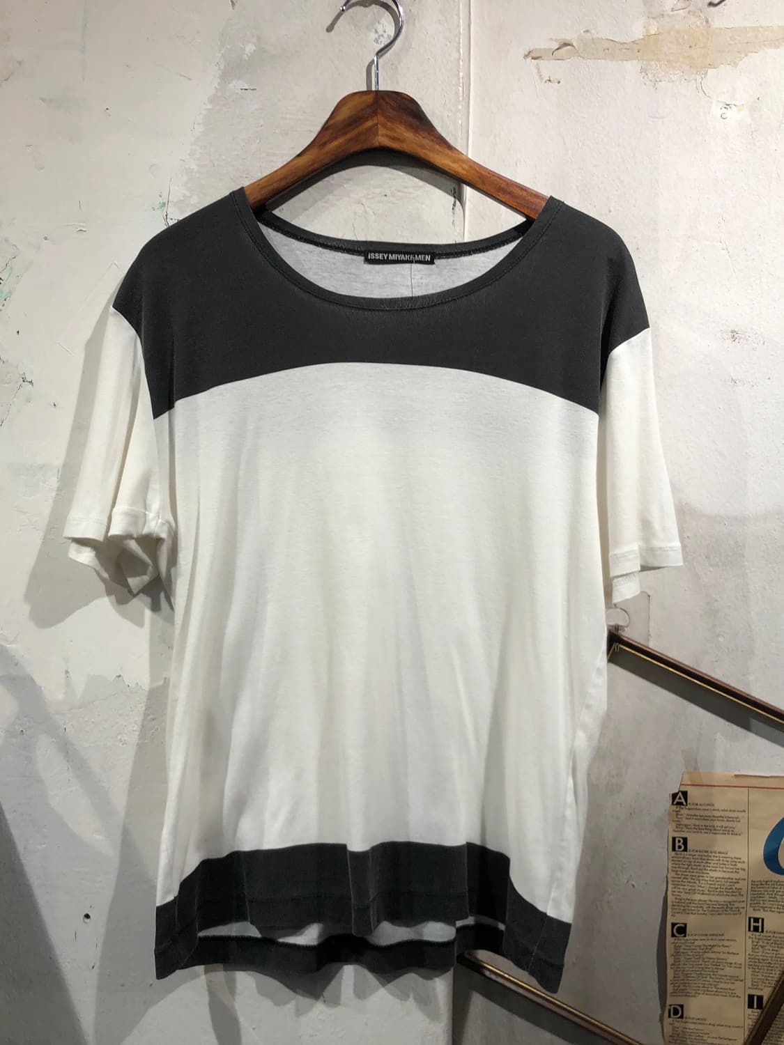 [2537]Issey Miyake white&black t-shirt 상품이미지1