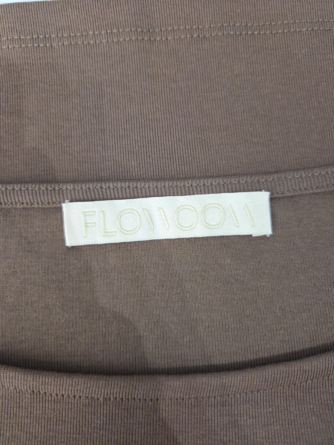 플로움 (FLOWOOM) 보트넥 골지 긴팔 티셔츠 상품이미지7
