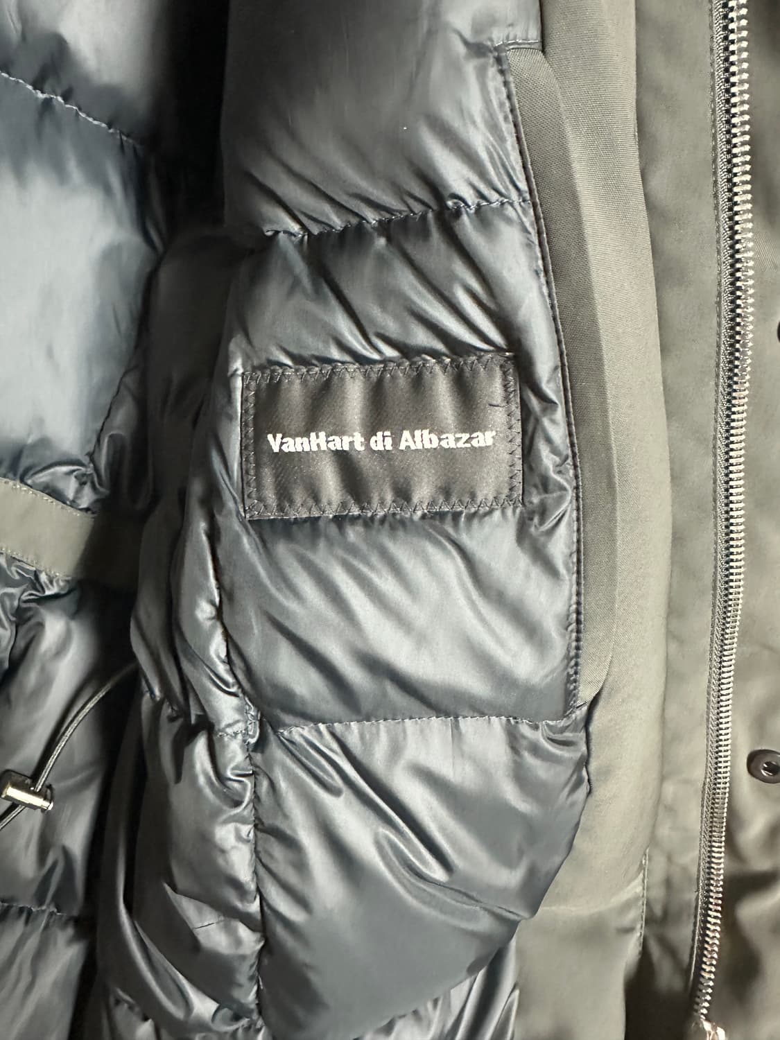 반하트 폭스퍼 구스다운 패딩 코트 카키 100 사이즈 상품이미지3