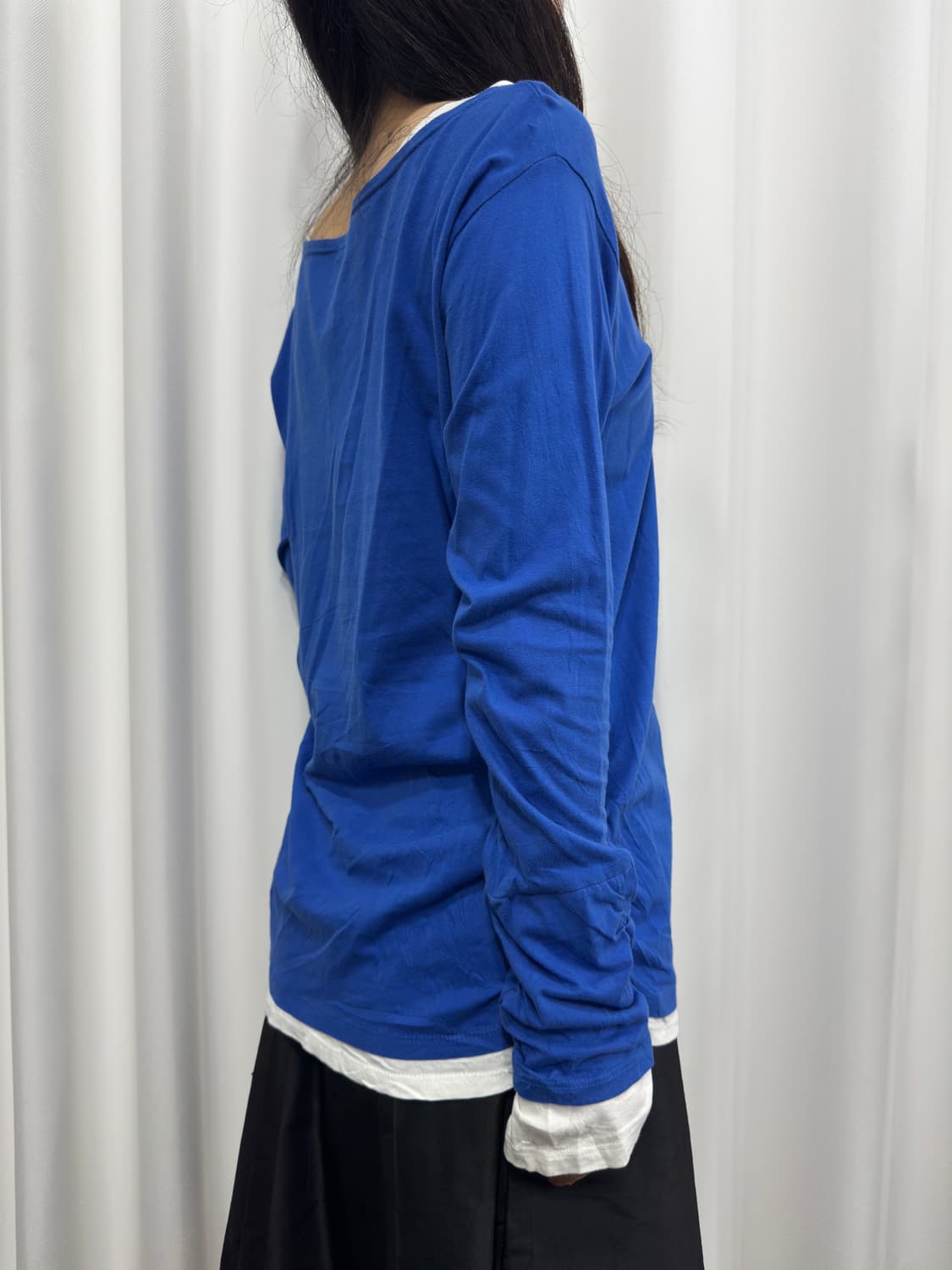 laru layered shirrong longsleeve 상품이미지5