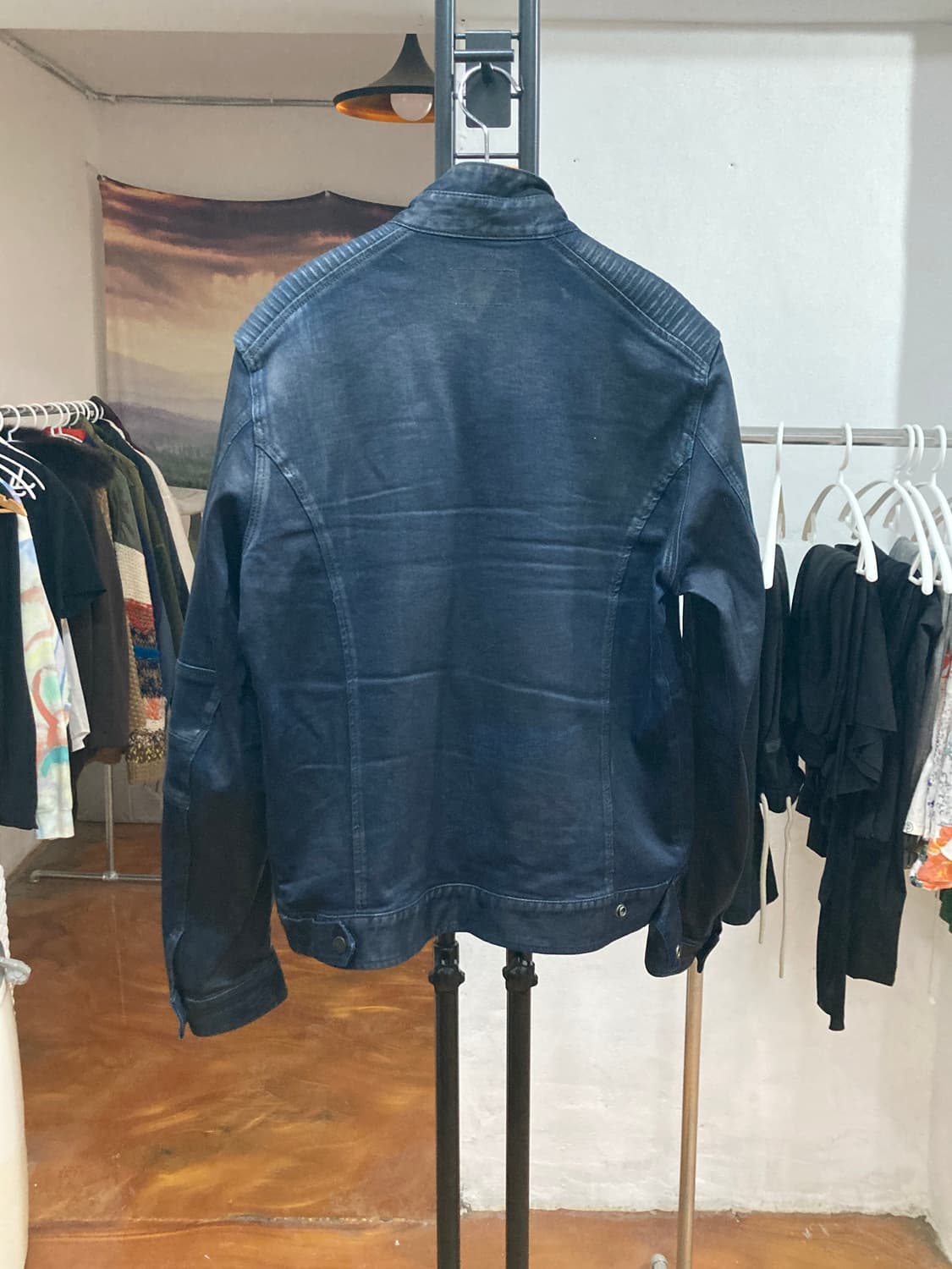 버커루 왁스 코팅 라이더 자켓 상품이미지8