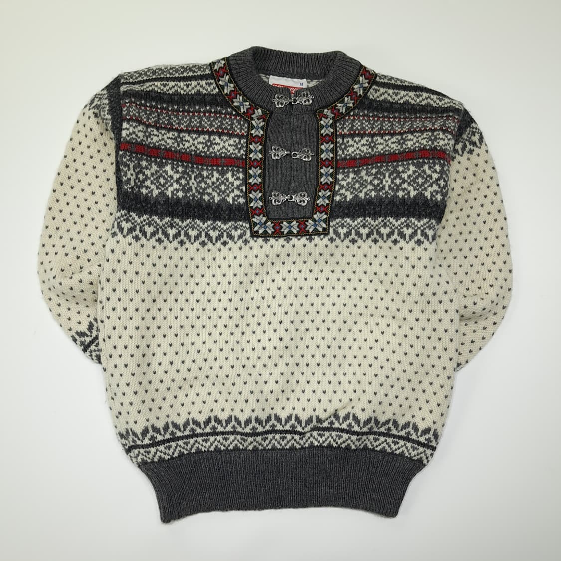 CL020 M 노르웨어 오리지널 아이슬란드 울 니트 - 메탈 후크 상품이미지1