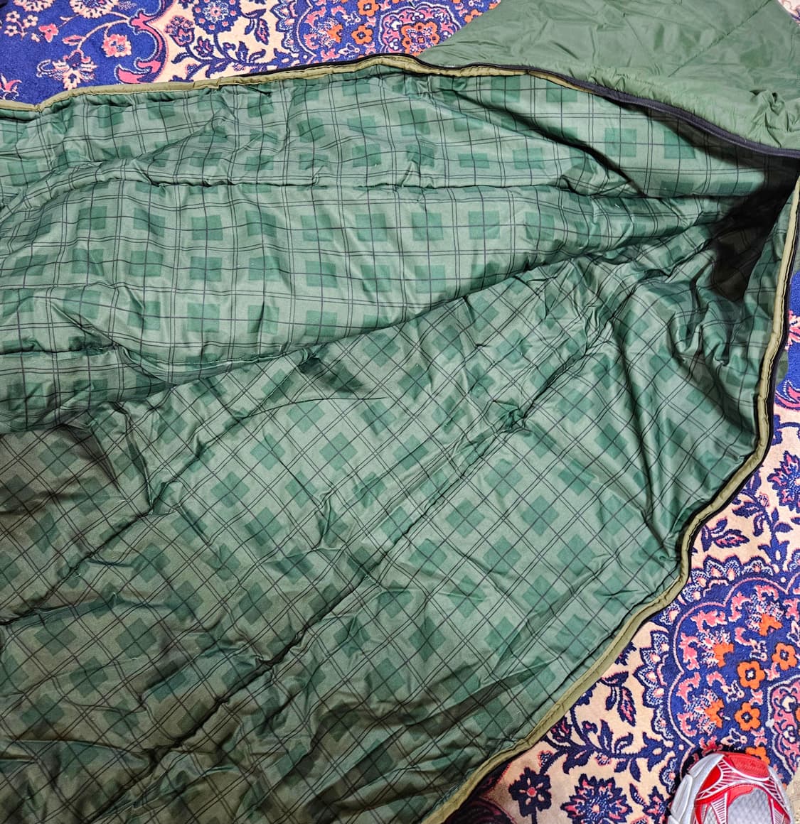 DUCK High Quality 오리털 밀리터리 카키 캠핑 침낭 상품이미지4