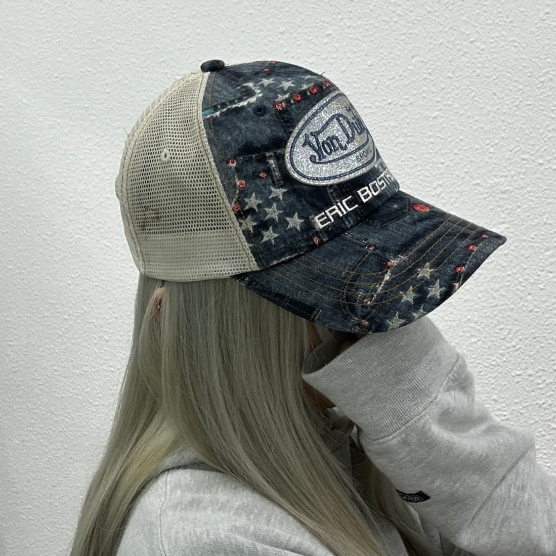 본더치 y2k 펑크맛 블루 볼캡 상품이미지2