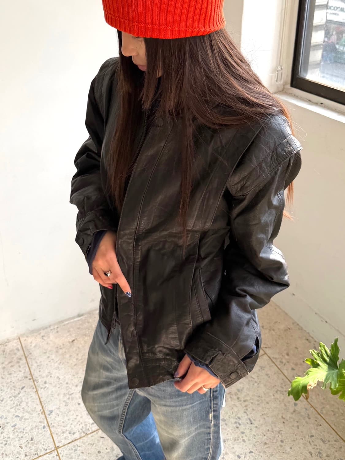 리얼레더 양가죽 블루종 자켓 상품이미지2