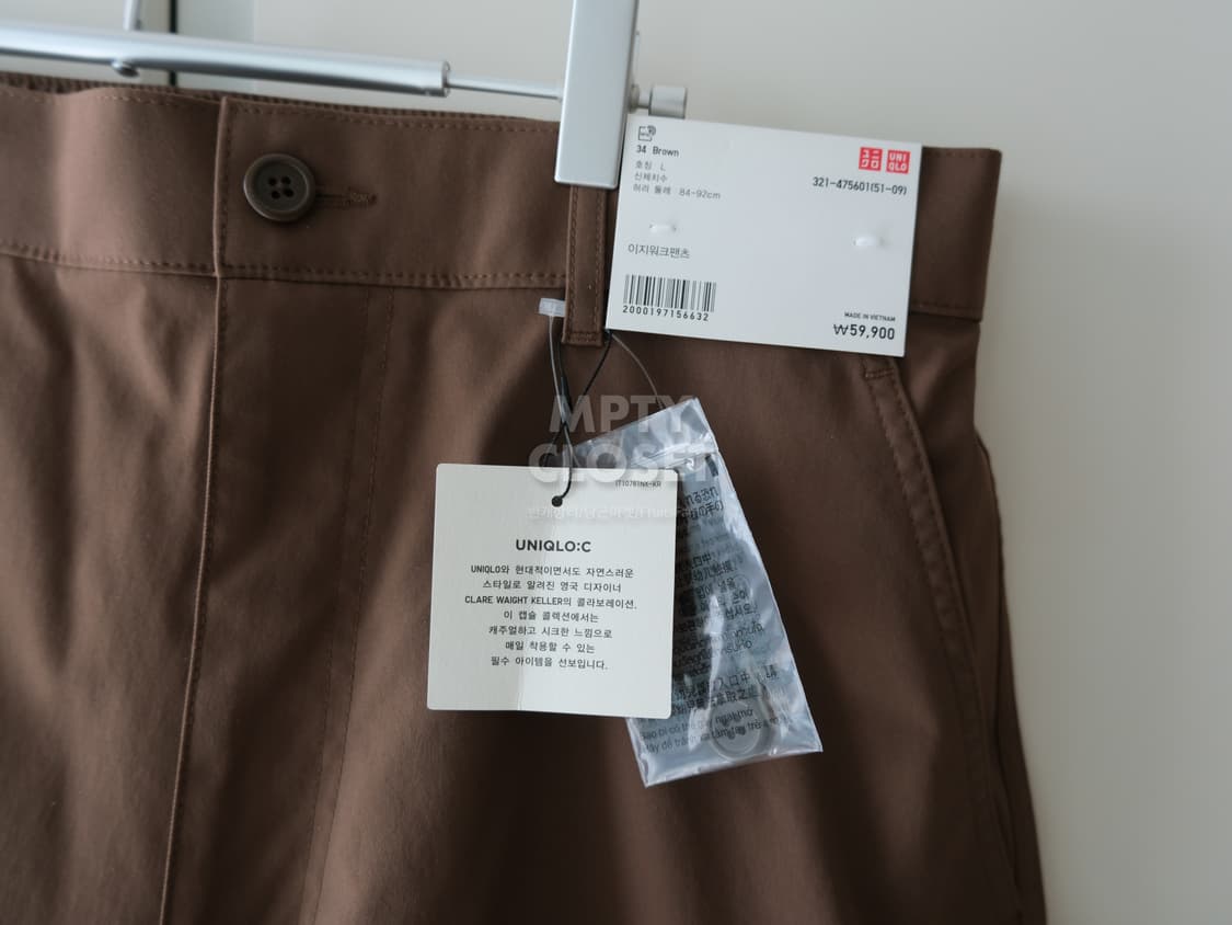 [XL,L] 유니클로C 25ss 워크자켓&팬츠 셋업 34brown 상품이미지7