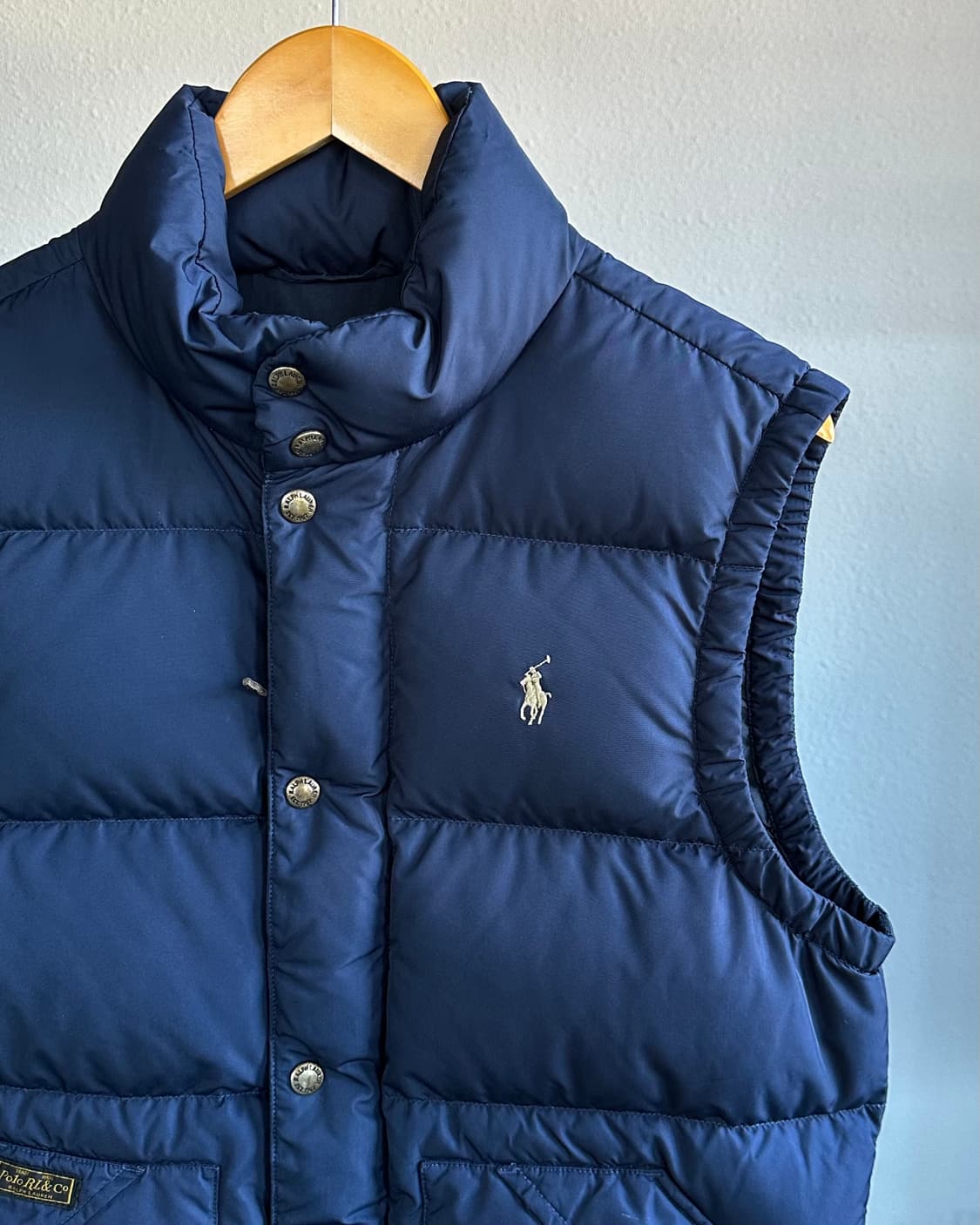 [S]폴로 랄프로렌 네이비 덕다운 패딩 베스트 상품이미지3