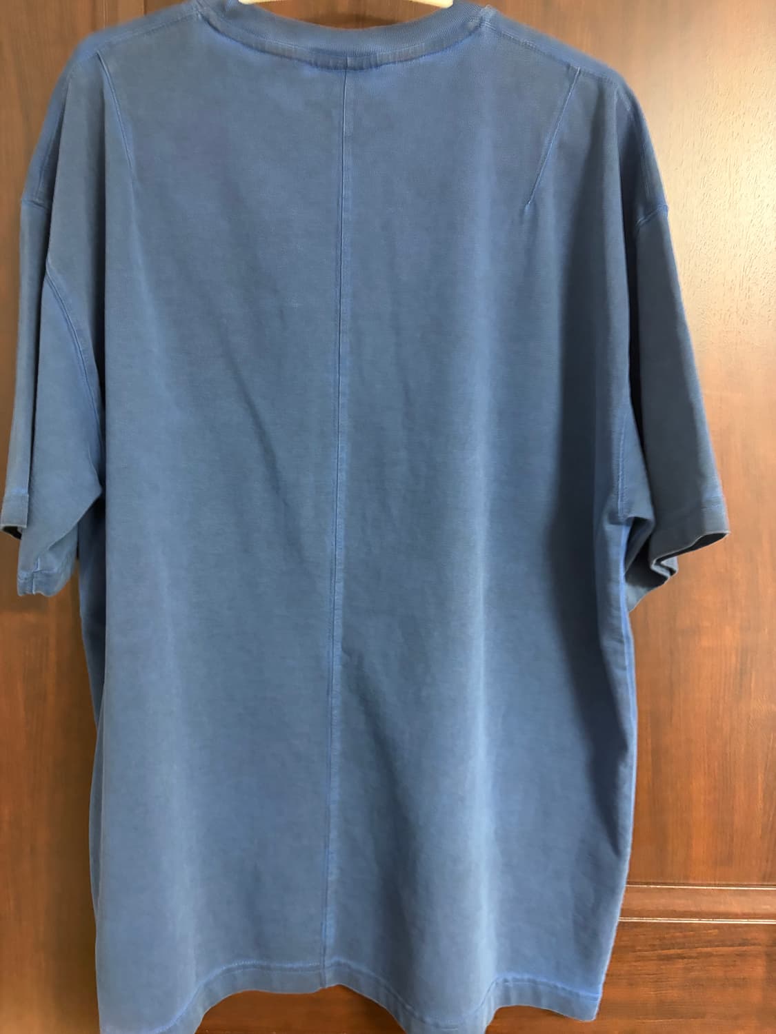 460G 다트 헤비 머드 다잉 티셔츠-더스키 블루-  상품이미지3