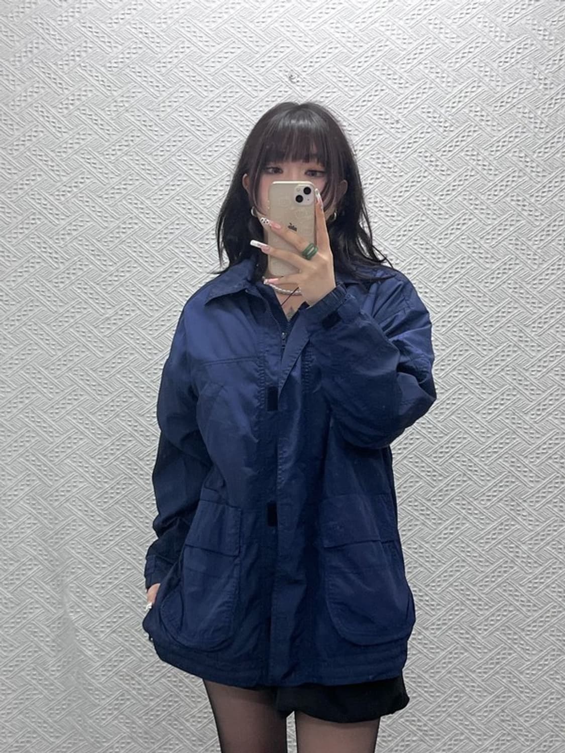 오일릴리 빈티지 모던 캐주얼 바람막이 자켓 110 C11359 상품이미지2