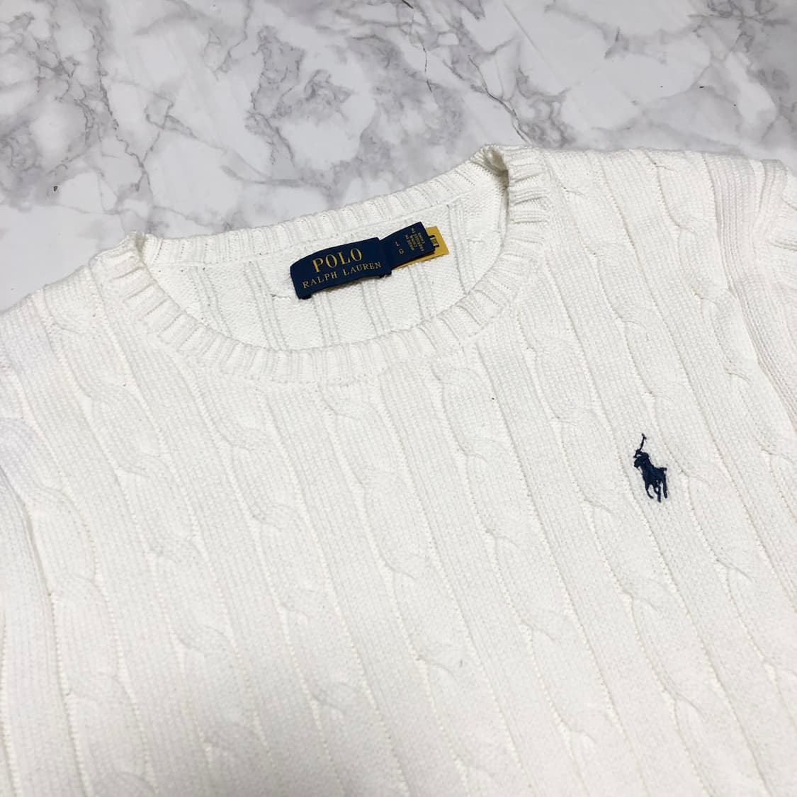 폴로 랄프로렌 니트 거의새거 꽈배기 여성용 상품이미지2