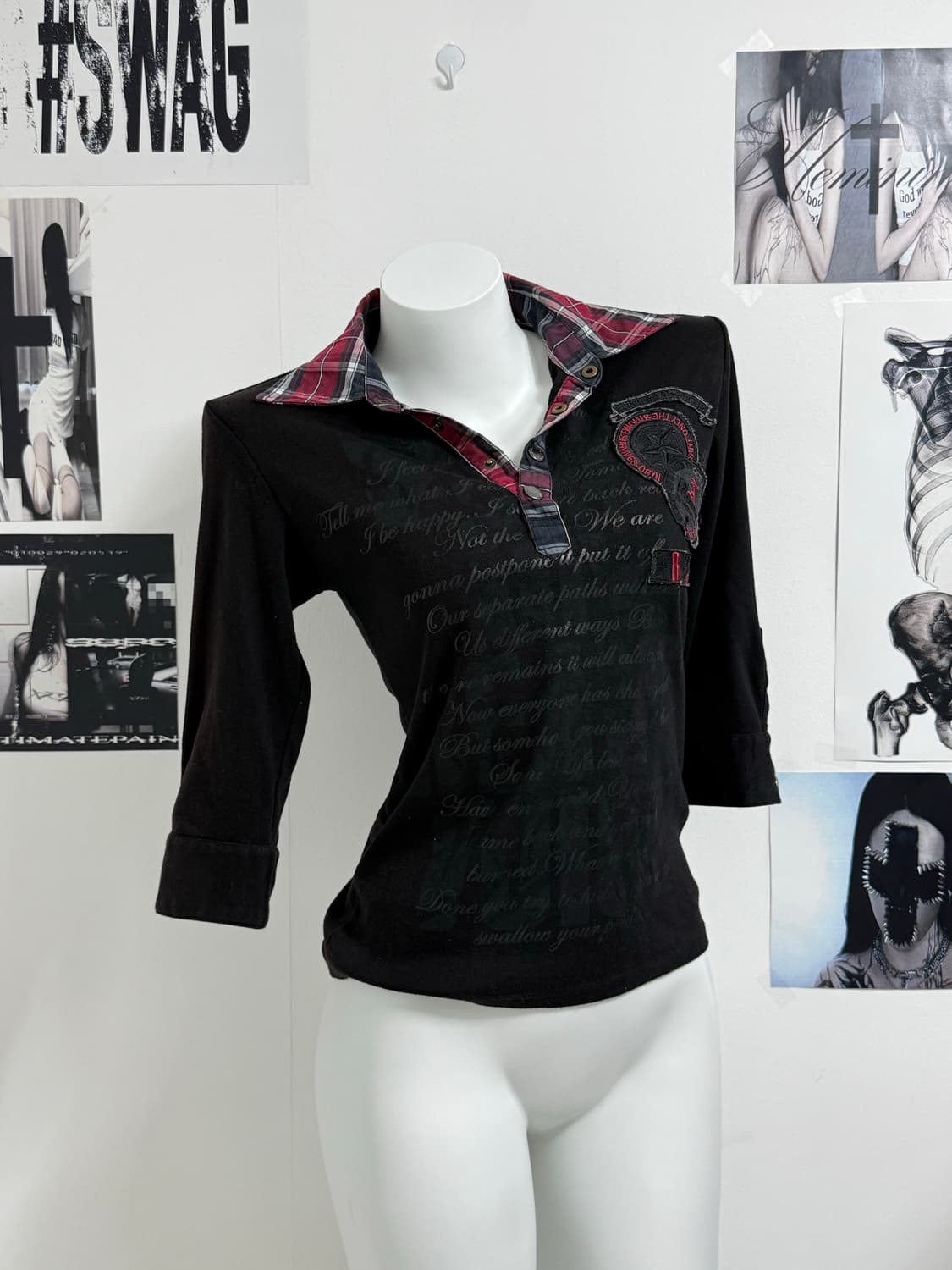 In the attic patch collar quarter sleeve 상품이미지1
