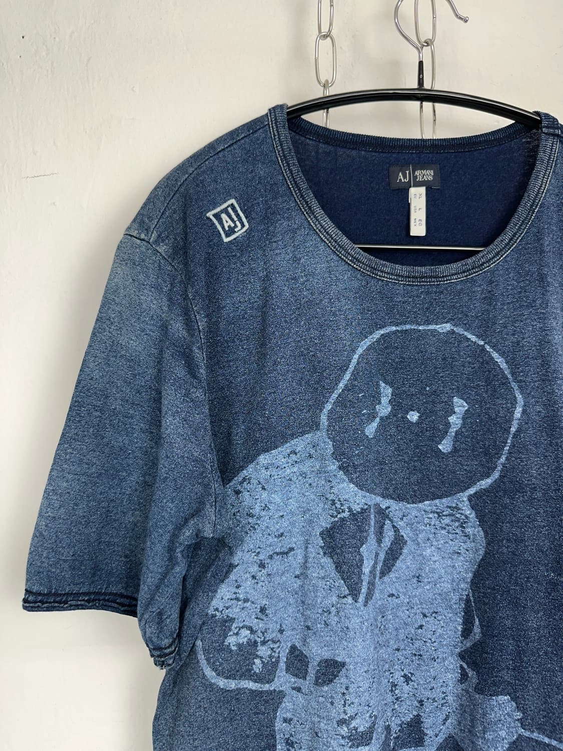 Armani Jeans Indigo Wash Graphic T-Shirt 상품이미지4