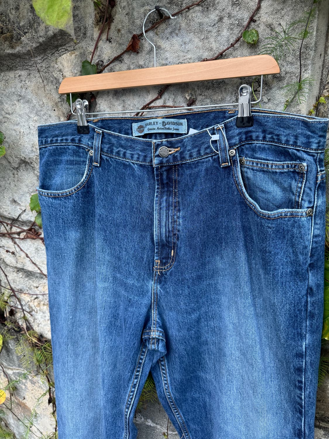 00s 할리데이비슨 빈티지 워싱 데님 팬츠 38-40 상품이미지3