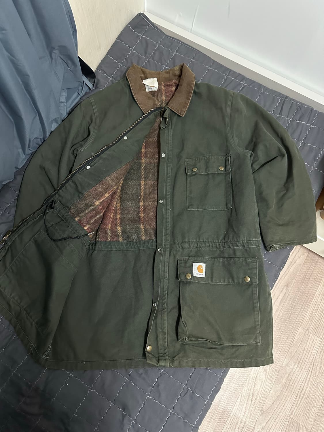 칼하트 워크 재킷 모스그린 L 상품이미지2