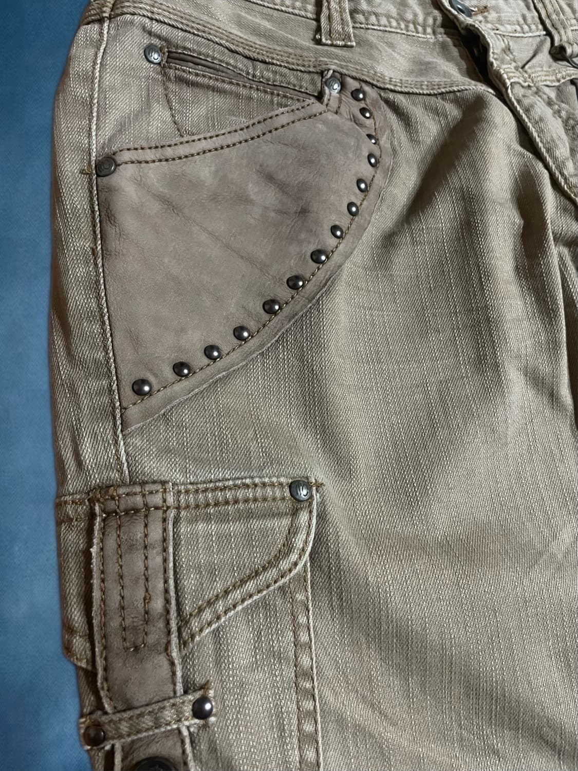 Points Ashy Beige Denim Pants 상품이미지2