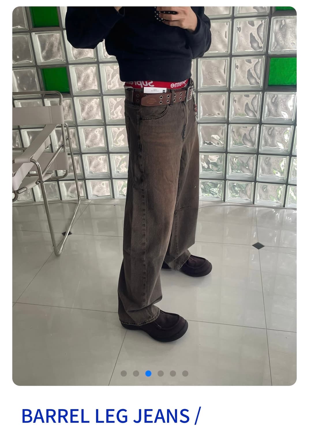 Gu barrel leg jeans  상품이미지2