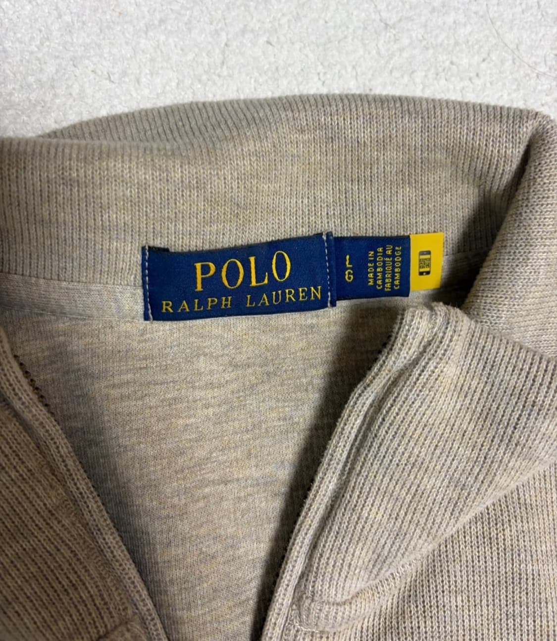 폴로 반집업 니트 L 상품이미지2