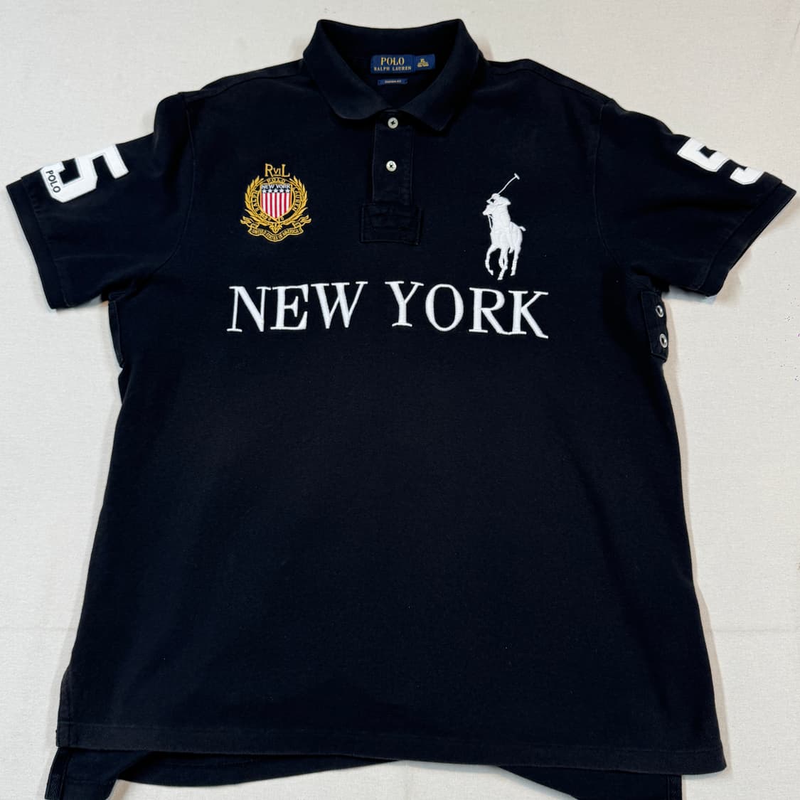 XL) 폴로 랄프로렌 치프키프 뉴욕 빅포니 반팔 카라티 상품이미지2