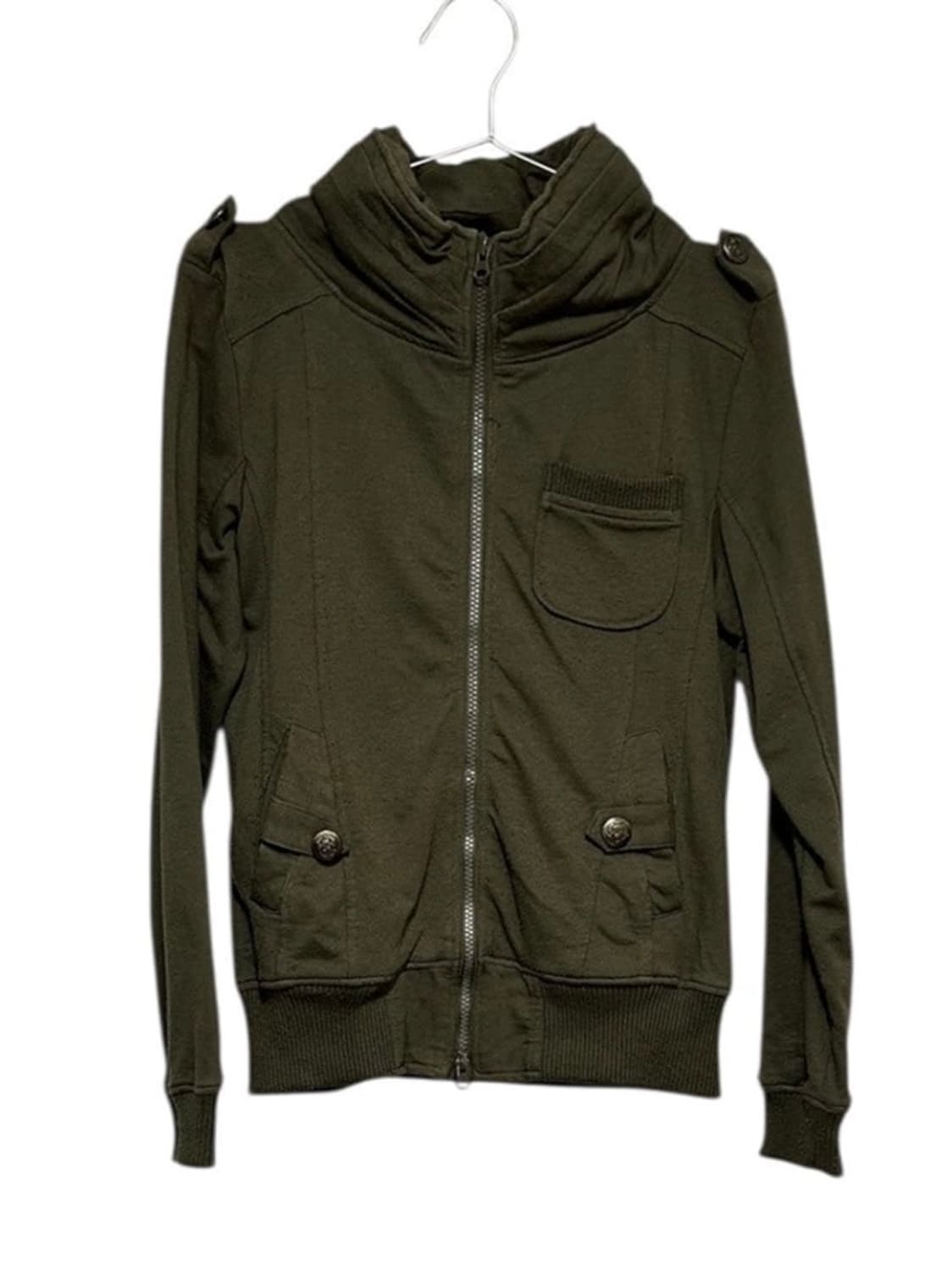 Y2k 투웨이 지퍼 자켓 펑크 갸루 상품이미지1